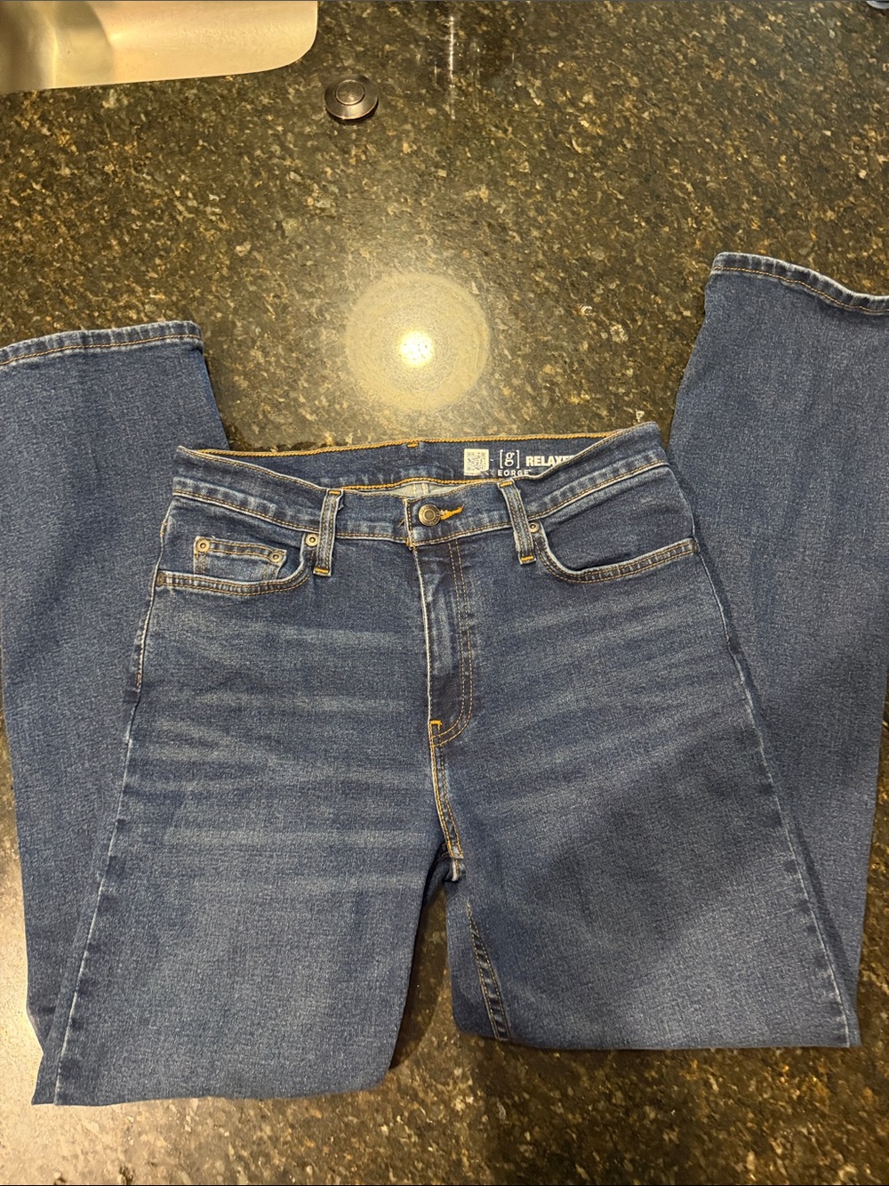 Relaxed Fit Men’s Jeans - Blue Denim